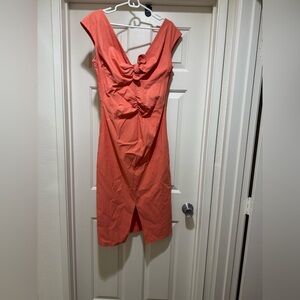 Elegant Coral Dress